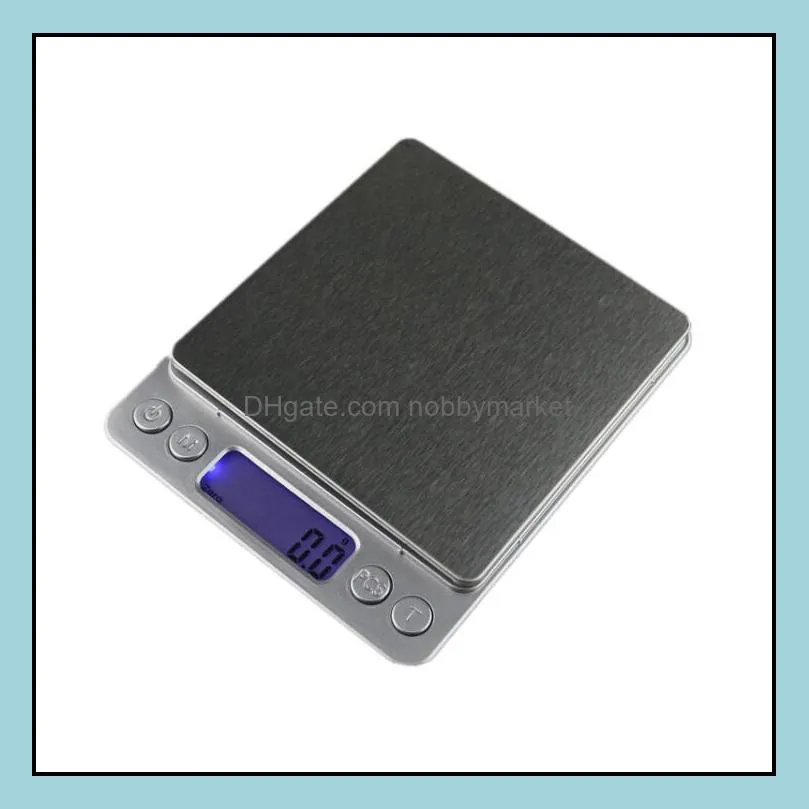 3000g/0.1g Electronic Kitchen Weight Balance Scale 3kg/0.1g High Accuracy Jewelry Food Diet Scales with 2 Strays