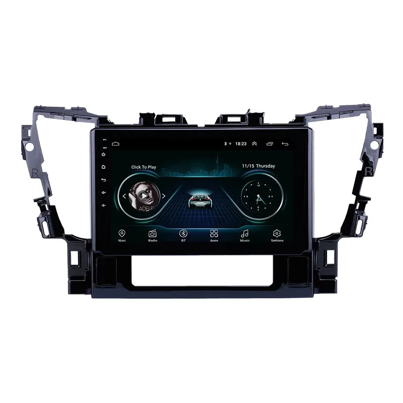 10.1 "Android Car Radio Player DVD dla Toyota Alphard 2015-2016 Nawigacja GPS Bluetooth Head Unit HD 1024 * 600 Ekran dotykowy