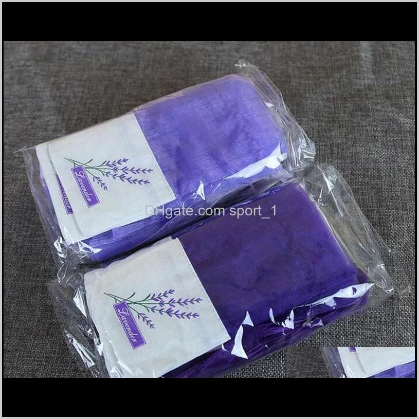 graceful lace lavender sachet bags candy bag for wedding wardrobe sachet mesh pouch purple cotton bag with ribbon for shower bag