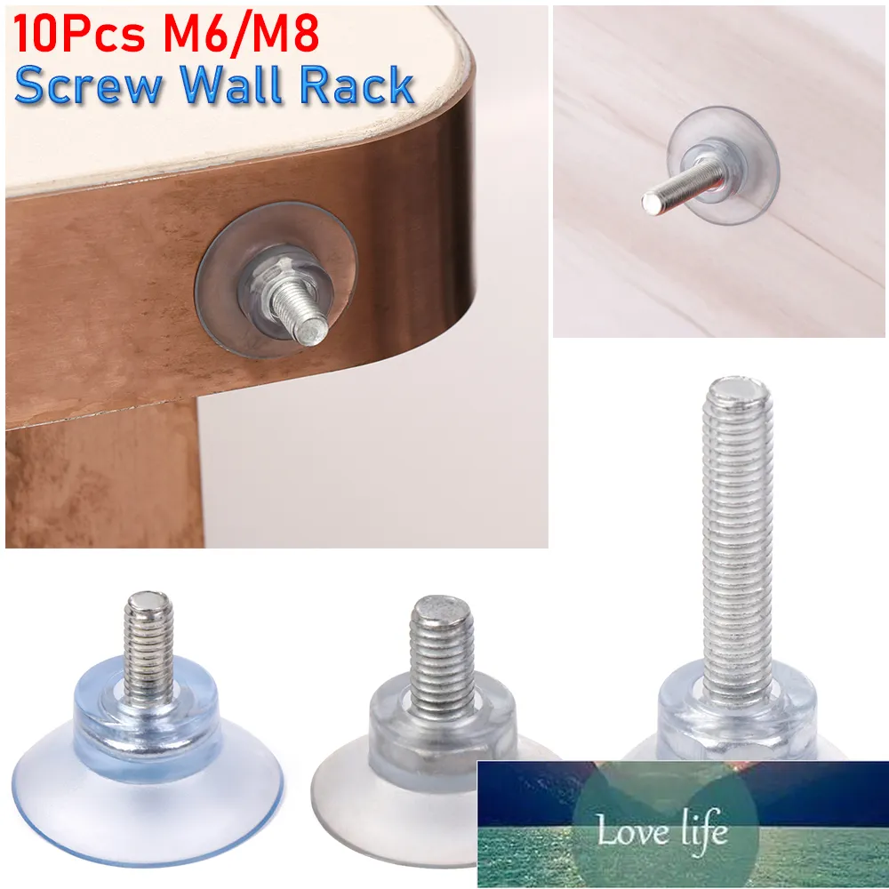 10Pcs M6/M8 Screw Rubber Suction Cup Wall Hook Sucker Transparent Suckers Turn Nut Glass Table Tops Storage Tool Hooks Factory price expert design Quality Latest