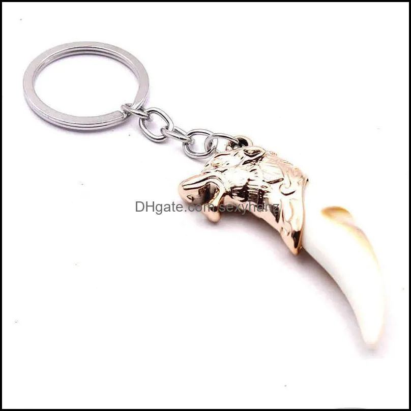 Keychains Wolf Tooth Pendant Jewelry Accessories Eryuan Store