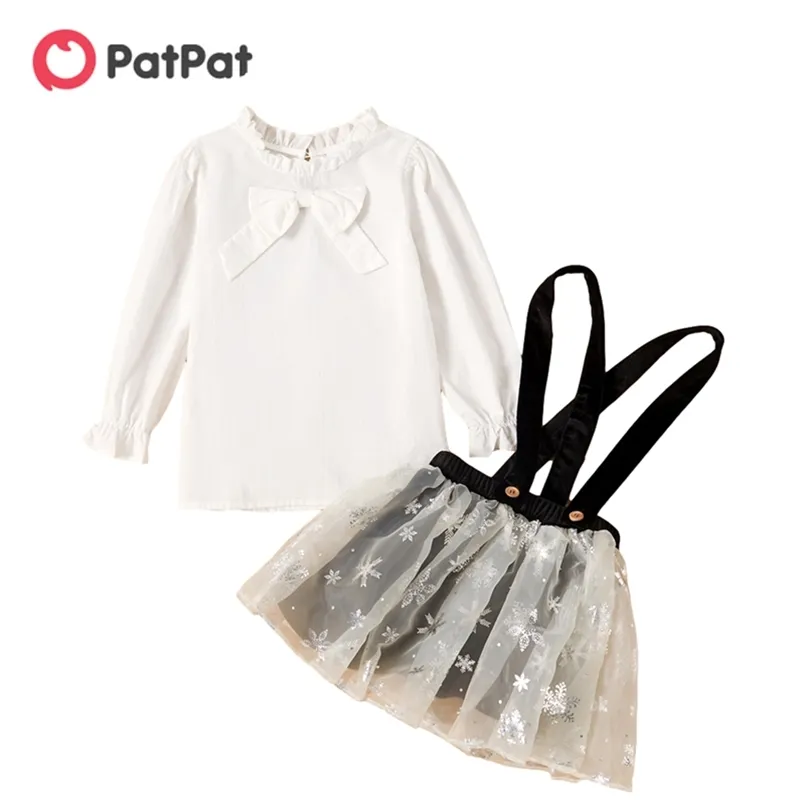 Arrivo Primavera ed Estate Toddler Girl Bow-knot Top Skirt Set Kids Dress Sets Abbigliamento per bambini 210528