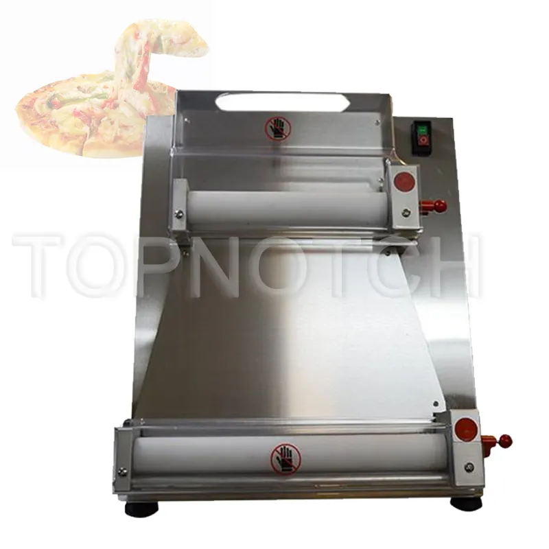 10-40 см Электрическая кухня Pizza Press Machine Из Нержавеющей Стали Тесто Ролик Печенье Печенье Прижимные Чапати Уплтительное оборудование