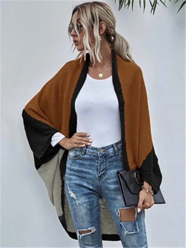 Sueteres De es Para Mujer Cardigan Largo De Bloque De Color A La Moda Para Mujer Sueter Verde De Punto Calido Para Otono E Invierno Chaqueta Vintage Elegante De 19 64 DHgate