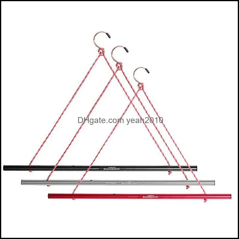 Hängare kläder hushållsorganisation hem trädgårdshängare rack sundick utomhus bärbar mtiple funktionskläder hängare vikning aluminium