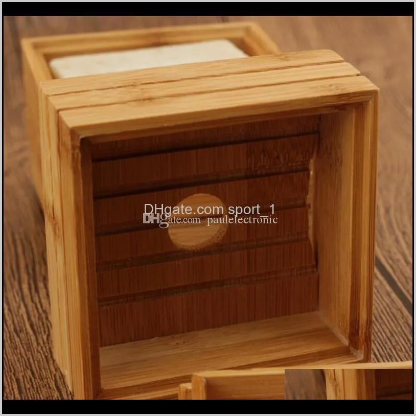 natural bamboo soap dish box bamboo soap tray holder storage soap rack plate box container for bath shower bathroom