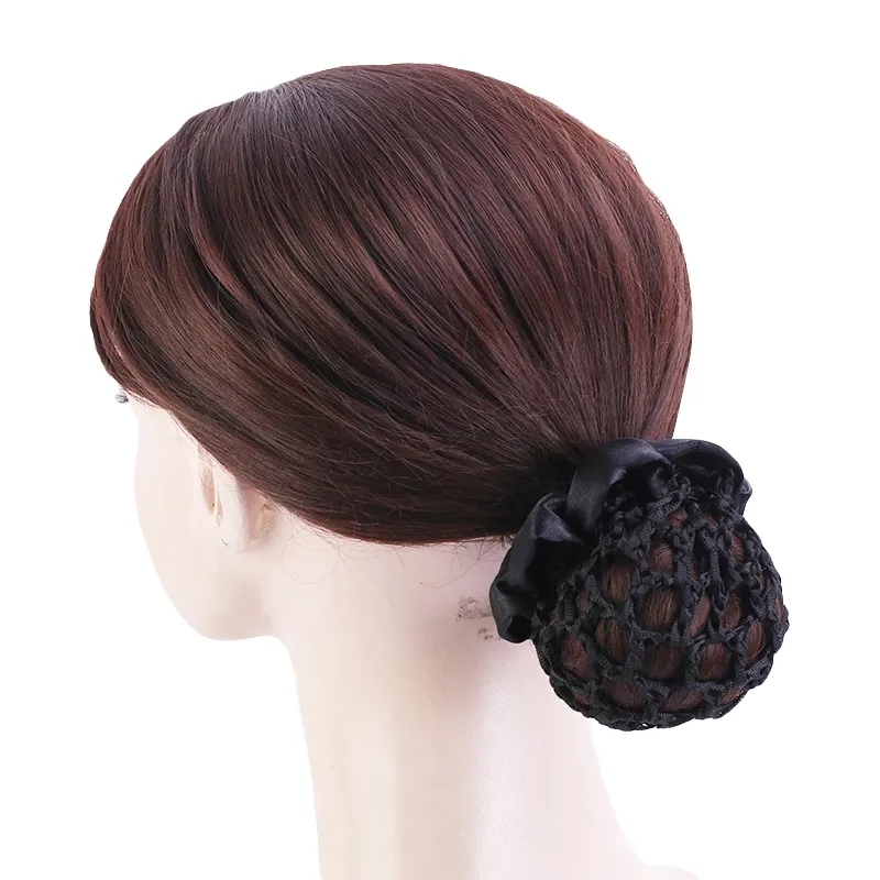 Nytt elastiskt hår Snood Net Hair Accessoarer Kvinnor Flickor Hår Bun Cover Snood Ballet för Dancer Dropshipping