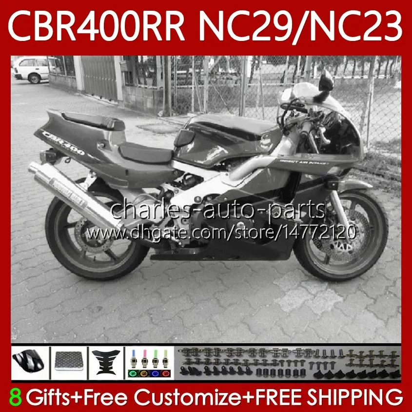 Honda NC23 CBR400RR CBR400 RR 88-99 Body 66NO.158 NC29 CBR 400 RR CC 1994 1999 1999 1998 1999 400CC Gray Hot CBR 400RR 94 95 96 97 98 99 OEM 페어링 키트