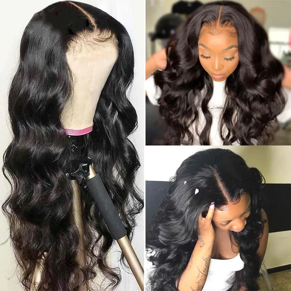 360 Spets frontala kroppsvågstängning Virgin Human Hair Pre Plucked Band Stängningar med babyhår 10 12 14 16 2695