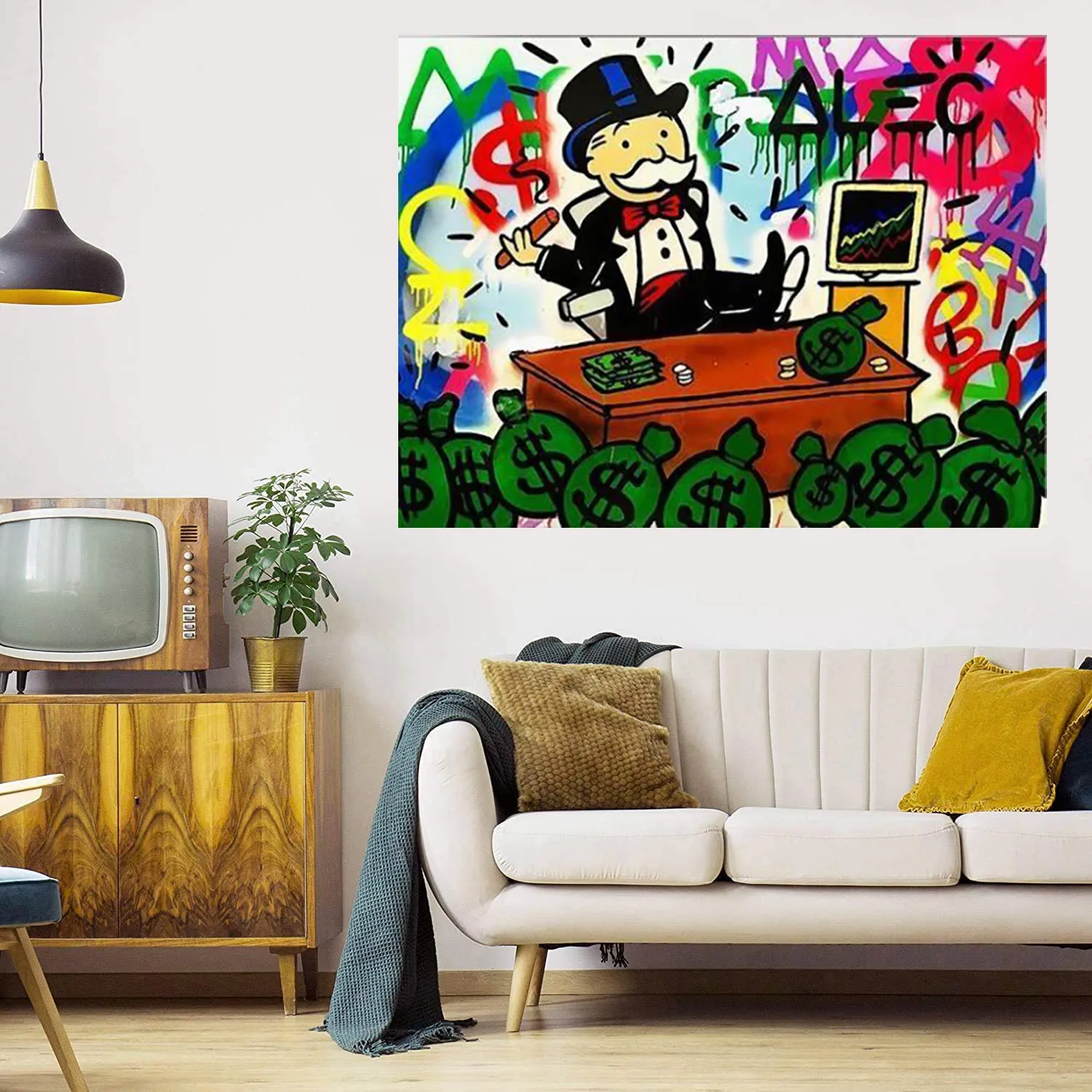 Azioni Grandi pittura a olio su tela Home Decor Handcrafts / HD Print Wall Art Immagini La personalizzazione è accettabile 21062608
