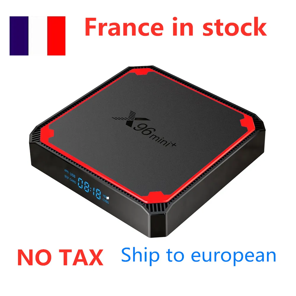 Skickas från Frankrike X96 MINI PLUS Amlogic S905W4 fyrkärnig TV Box Android 9.0 2GB 16GB 5G Dubbel WiFi 100m lan