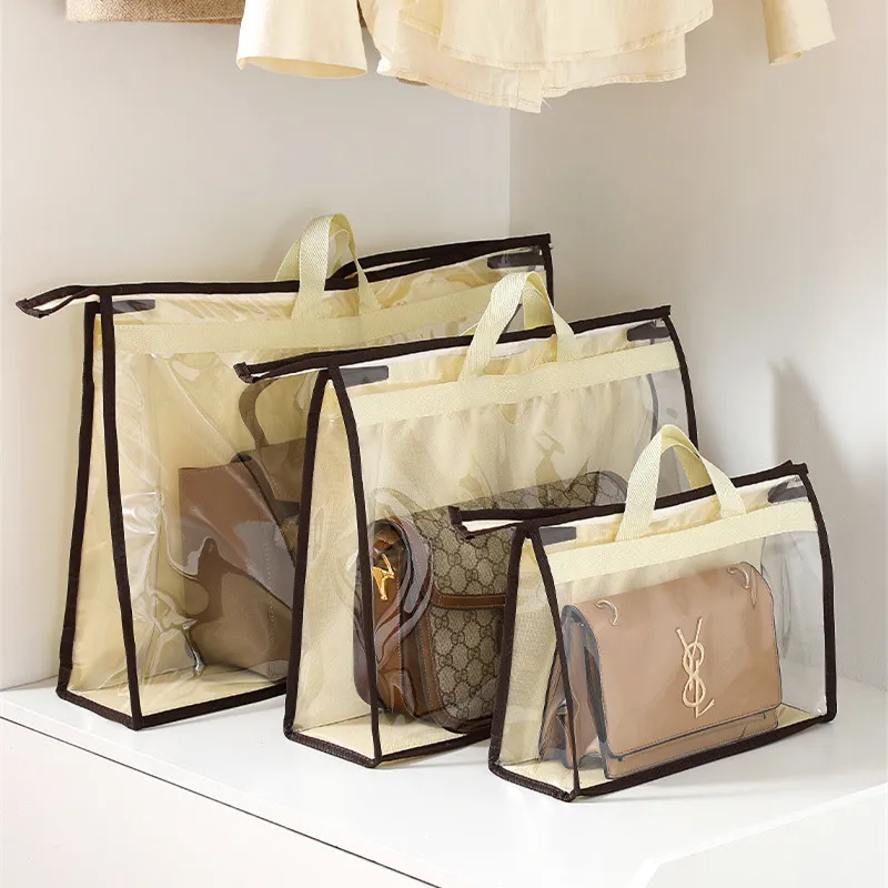 Armoire suspendue sac à poussière PVC Sac de rangement de sacs de sac en cuir imperméable