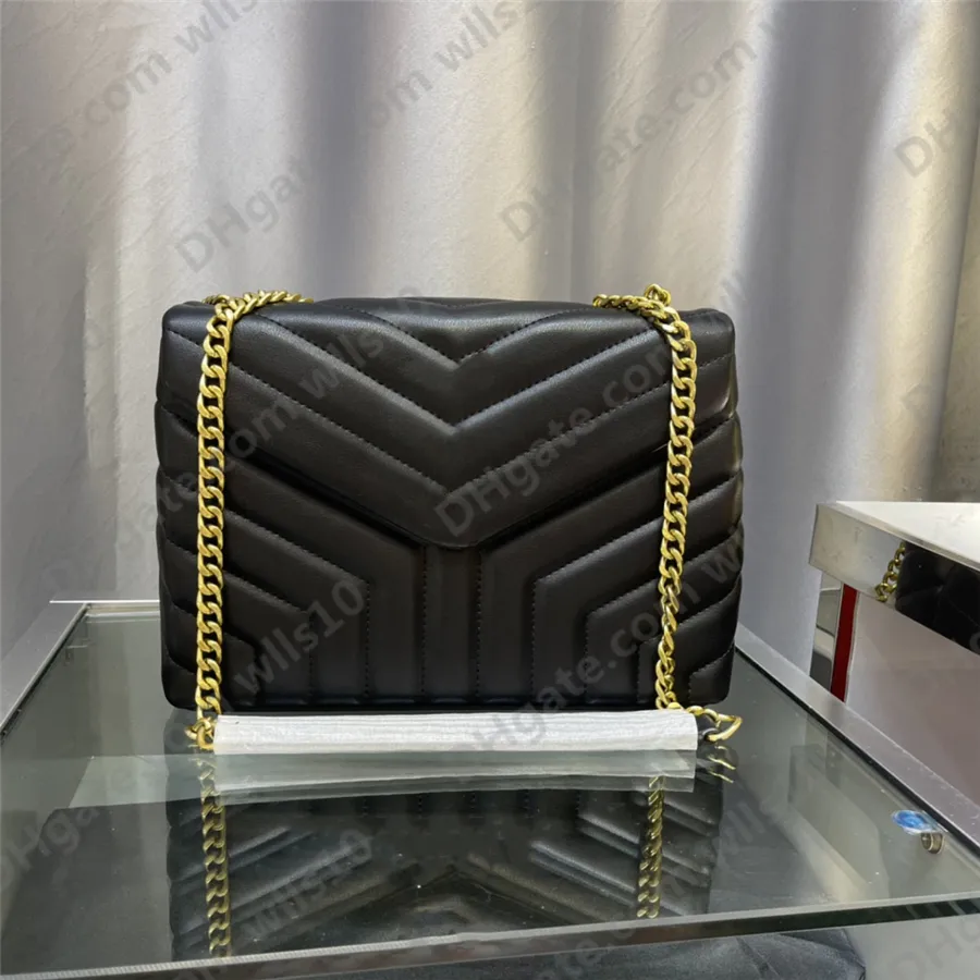 Moda Loulou Luxurys Tasarımcı Çanta Crossbody Kadınlar Çanta Çantalar Messenger Inek Derisi Deri Debriyaj Omuz Çantaları Çapraz Vücut Tote Kadın Çanta Çanta YB43