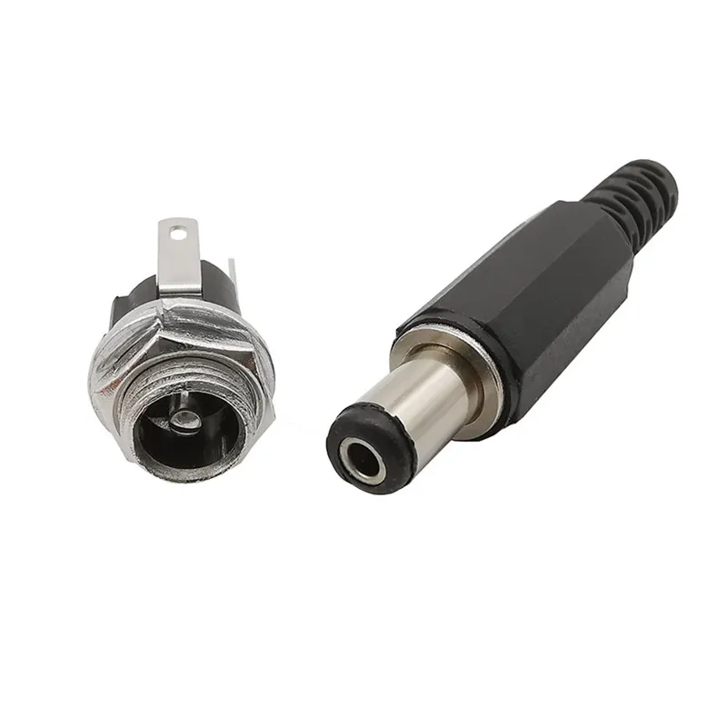 DC IN-LINE PLUG Socket Jack Connector Male / Female 1.3 / 1.7 / 2.1 / 2.5mm £2.49 - UK
