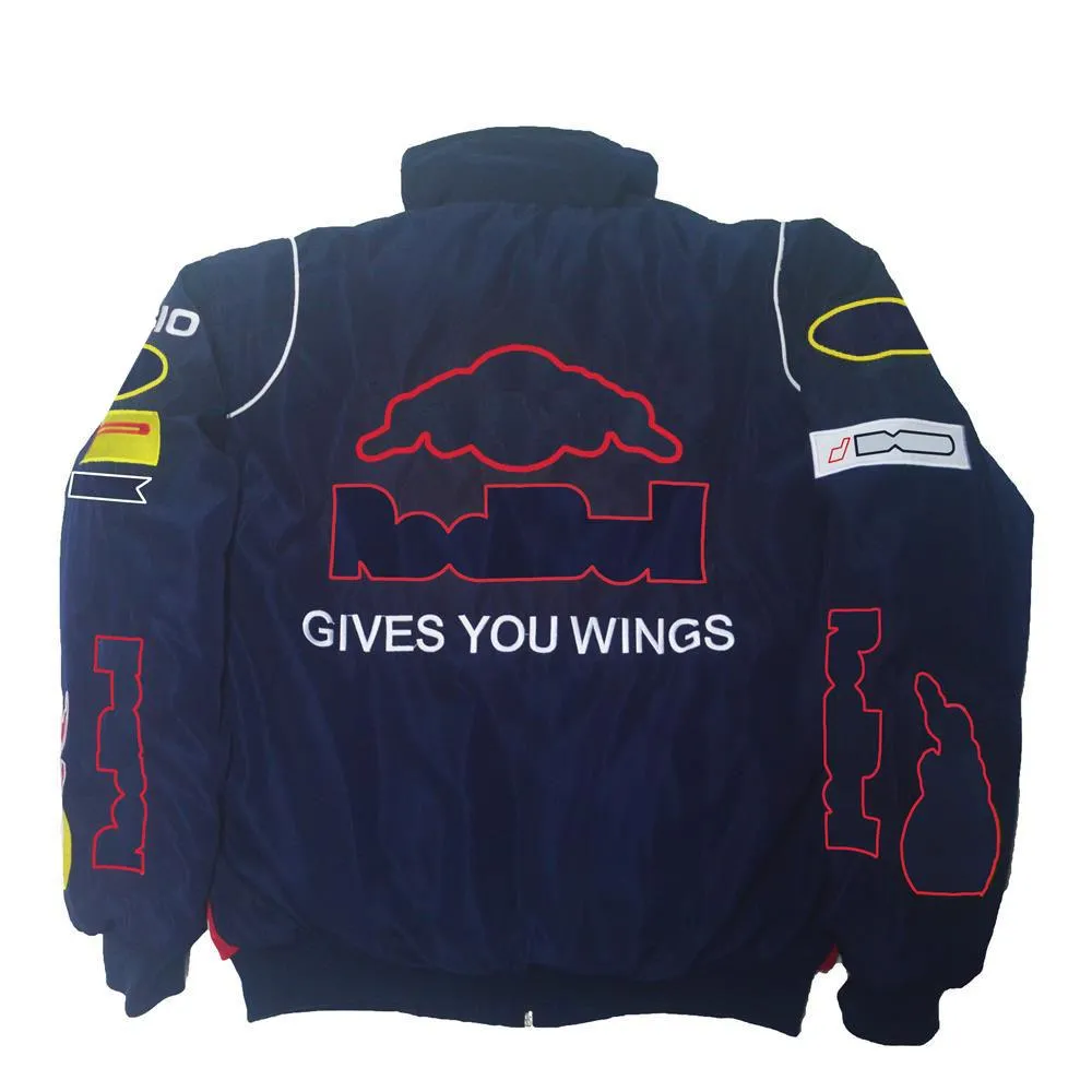 Fórmula 1 F1 Racing Terno Estilo Europeu e Americano College Casual Cotton Jacket Winter Full Bordado Vintage Motorcycle Jacket293N