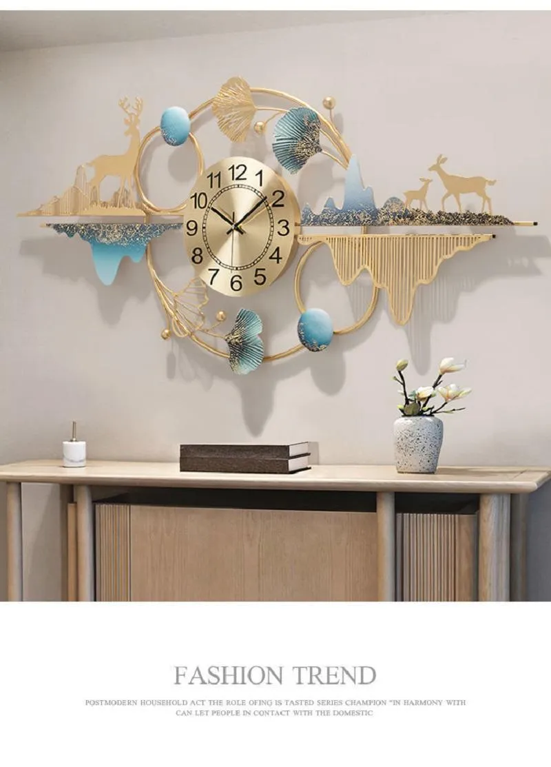 Relojes De Pared Para Sala De Estar, Reloj De Alta Gama, Atmósfera  Creativa, Hermosa Moda De Lujo, Hogar, Restaurante, Decoración Con  Personalidad De 179,83 €