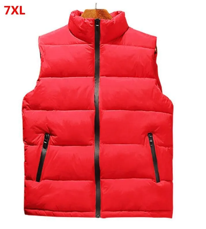 Gilets pour hommes automne hiver coton gilet veste épaissie 7XL 6XL 5XL gilet jeunesse sport hommes