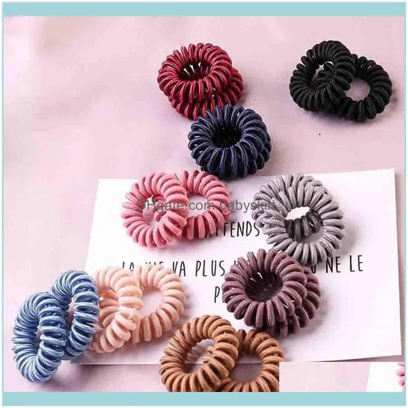 Are You Sure Not To Click In And See?9PCS Women Solid Color Fabric Hair Ring Creative Rope Simple Accessories 20211