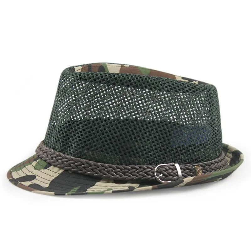 Homme été Cool maille Panam chapeau papa casquette de soleil enfants paille hommes et femmes grande taille Fedora chapeaux 54cm 56-58cm 60cm large bord