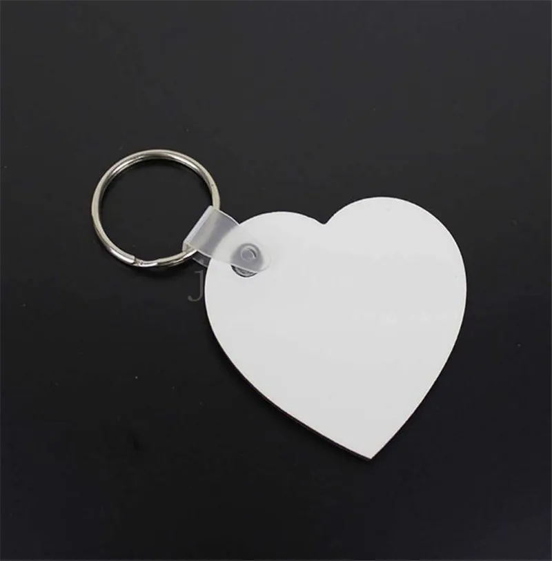 Heart Blank Board Keyring Keychain Printing Keyrings Women Men DIY Sublimation Key Chains Accessories DB622