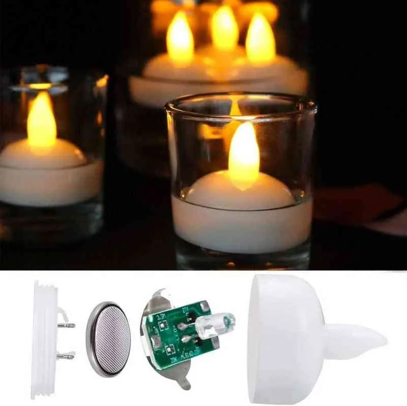 Bougie flottante rouge les 4 : Bougies déco fêtes