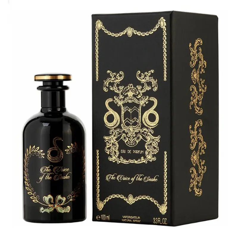 Fragranze di profumo neutre per donna e uomo spray Voice of the Snake Bottiglia nera da 100 ml come regalo delicato Fragranza affascinante e duratura