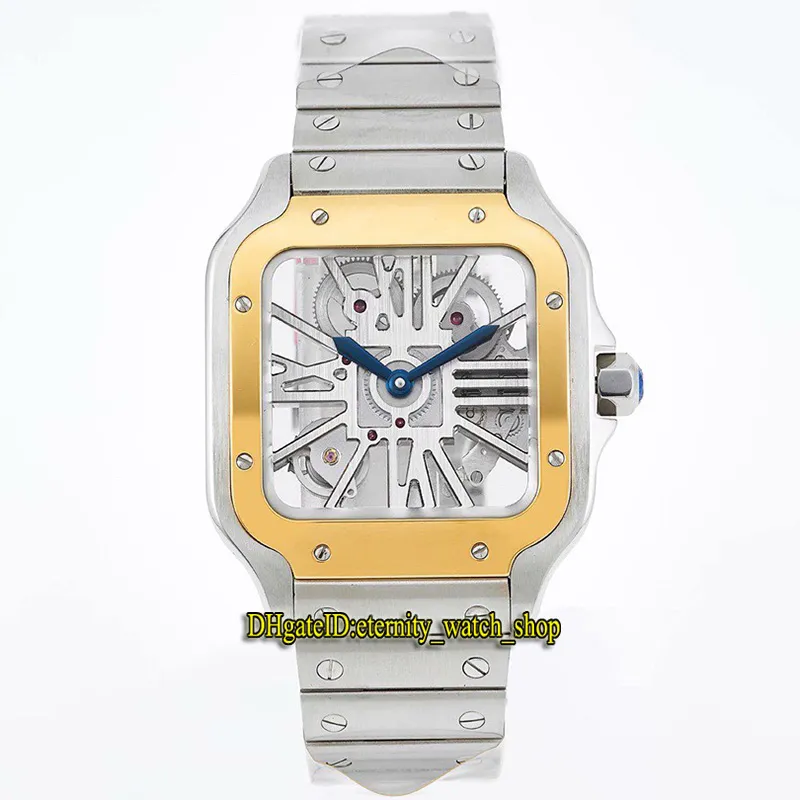 ساعات الأبدية V3 نسخة مطورة RRF 0015 Horloge Skeleton LM 0012 Swiss Ronda 4S20 Quartz Mens Watch بلون ذهبي سريع التفكيك سوار Super Edition