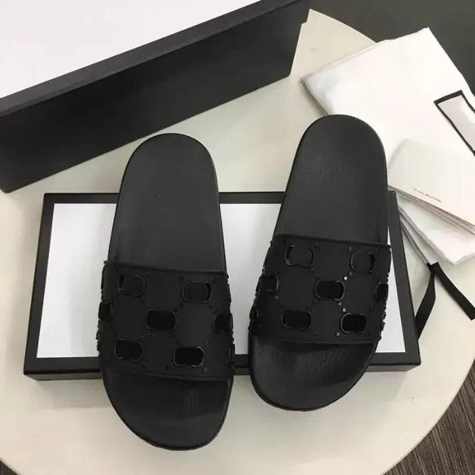 Men Rubber Slide Slipper Sandals Designer Slides High Quality Causal Non-Slip Slides Summer Flip Flops Slippers with BOX Size US5-11