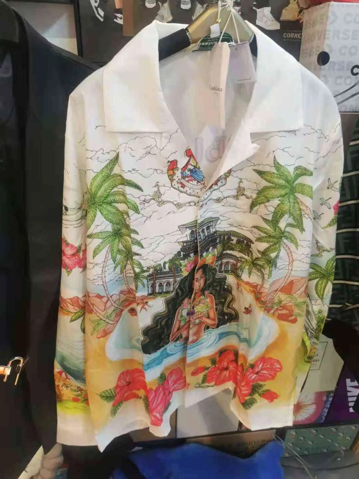 Casablanca 2021SS Hawaiiaanse katoenen shirt