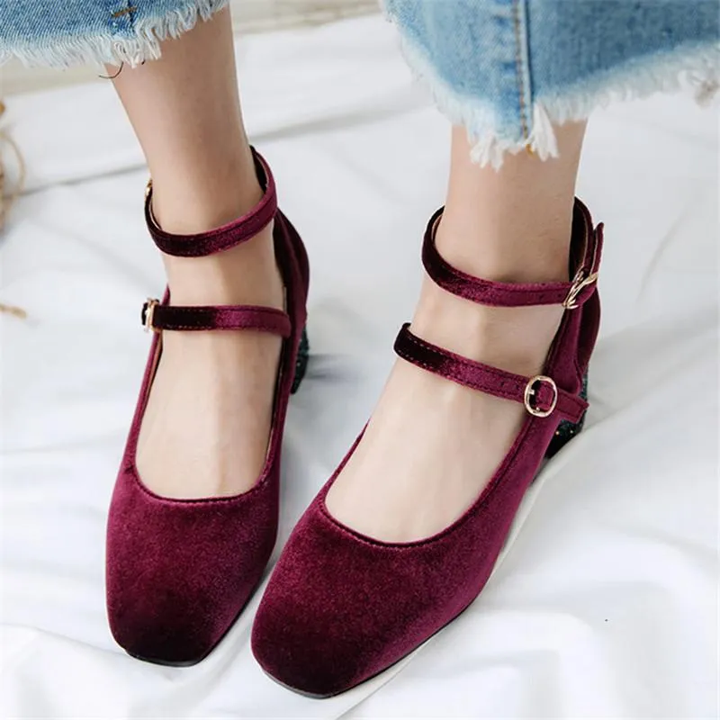 Dress Shoes AGODOR Women Velvet High Heels Ladies Pumps Elegant Pointed Toe Wedding Female Shallow Green Autumn Fashion Size 32 From 39 71 DHgate