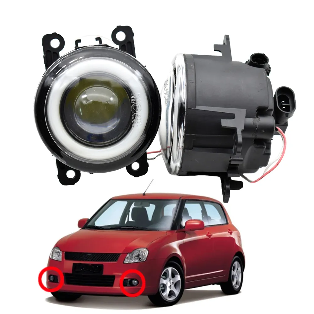 Phare antibrouillard avec pour Subaru Justy III (G3X) hayon 2003--2008 2 x accessoires de voiture lampe de phares LED DRL de haute qualité
