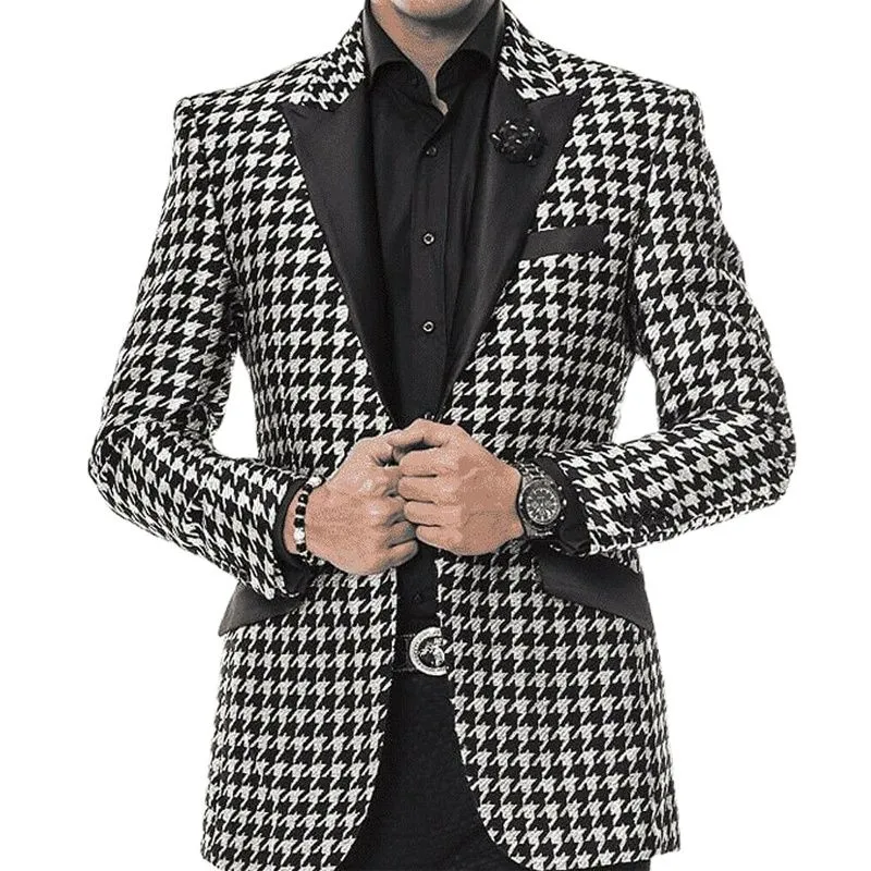 Przystojny Przycisk One Groomsmen Peak Lapel Groom Tuxedos Mężczyźni Garnitury Ślub / Prom / Dinner Man Blazer (kurtka + krawat + spodnie) T372
