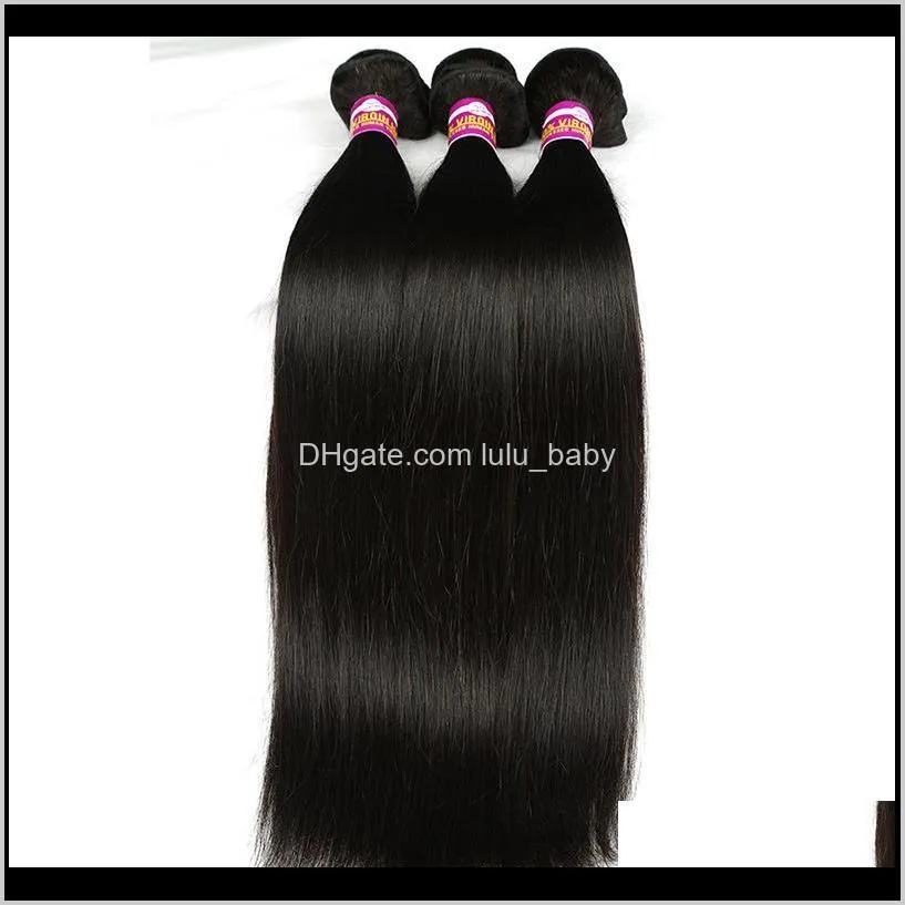 z&f natural brazilian hair bundles weave bundles 100g/pc straight wave 8-28 inch remy human hair black #bzhw02