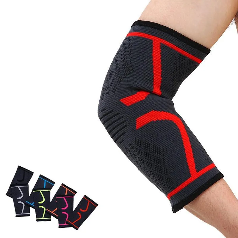 Exercise And Fitness Adult Elbow Pads Brace Compression Elastic Band Cover Protection Sleeve Pad Reduce Pain & Knee