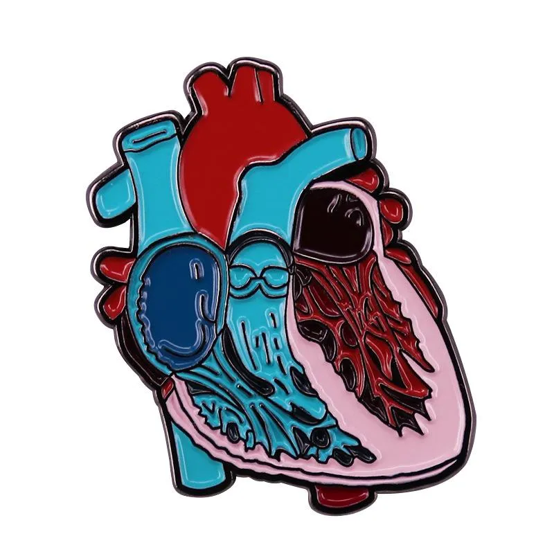 Szpilki, Broszki Narzędzia Human Organ Hard Enamel Pin Lapel Pins Badge Broszka Biżuteria Akcesoria