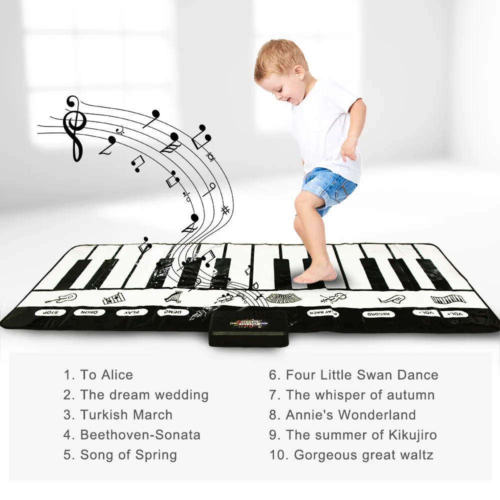 9 chaves instrumento Musical de dança do jogo do Piso do teclado
