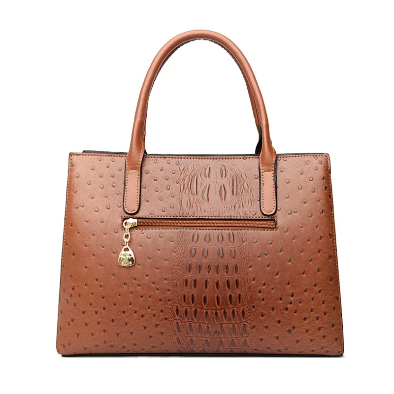 Fashion Womens Totes Bags PU Lady Handbag Crocodile Pattern Design Casual Bag HBP