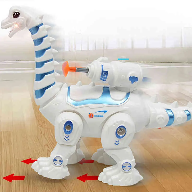 Intelligent Robot Dinosaur Toy Montessori Intelligent Remote Control Walking Educational Toys For Kids And Boys Children Gift G1224