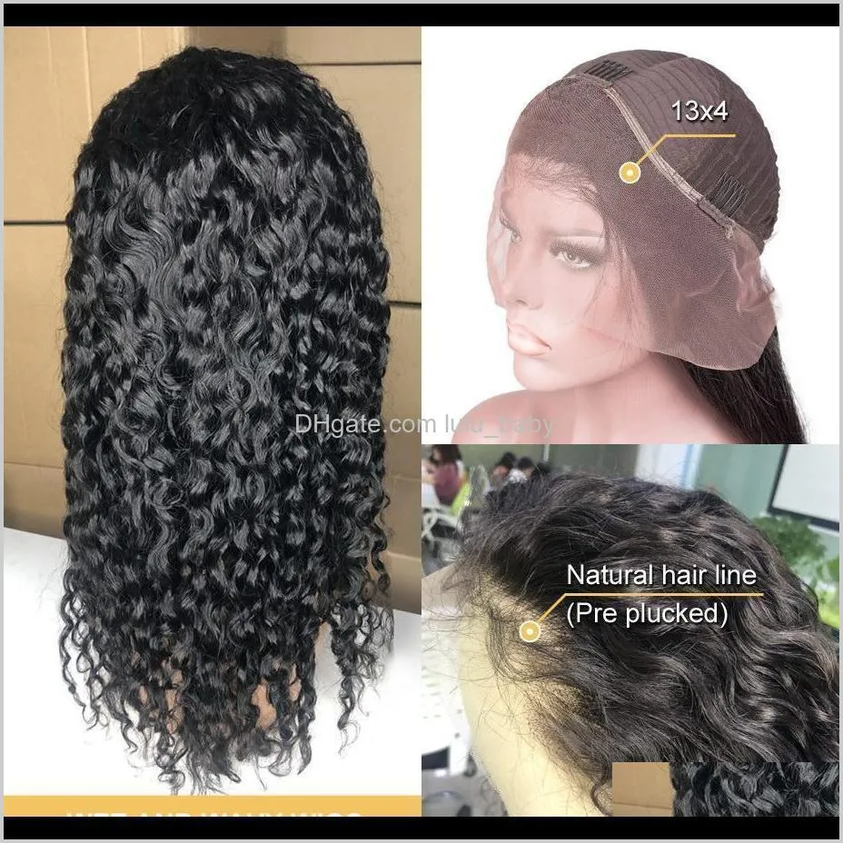 Water Wave Wig Short Curly Lace Front Human Hair Wigs For Black Women Bob Long Deep Frontal Brazilian Wig Wet And Wavy full