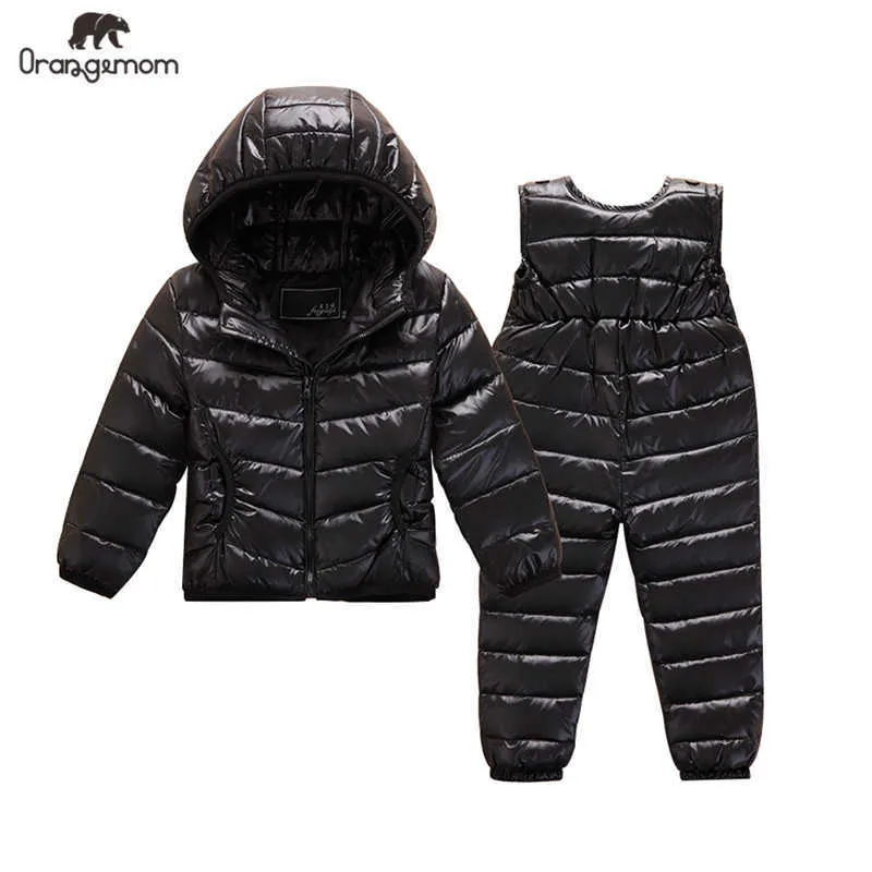 Uitverkoop Kinderjas Warm Kids Sneeuwkleding 2-5 jaar Jongens Bovenkleding Meisjes Jassen Winter Snowsuit Parka Kinderkleding H0909