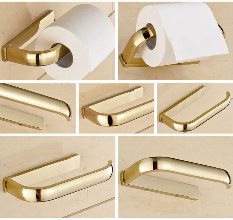 Gold paper holder hanger