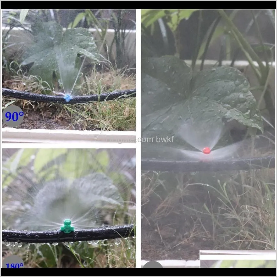 100pcs 90ﾰ 180ﾰ 360ﾰ angle simple refraction nozzle sprinkler head design high quality garden fruit tree irrigation mist sprayer