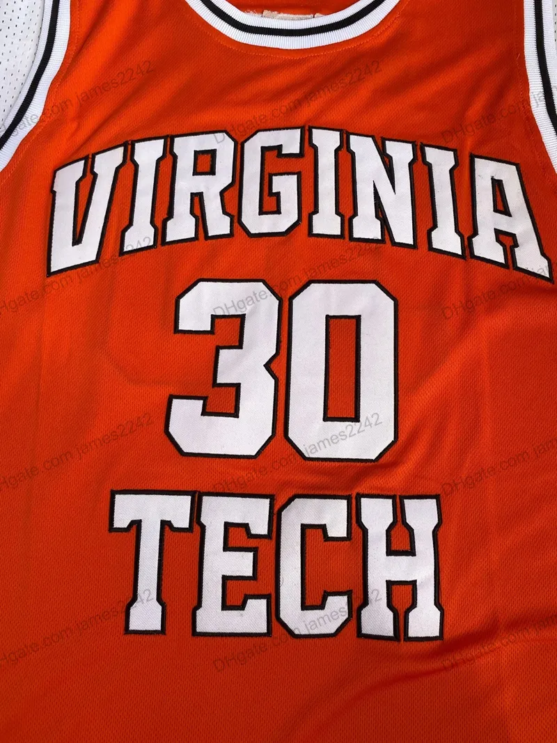 Dell curry virginia tech jersey new arrivals