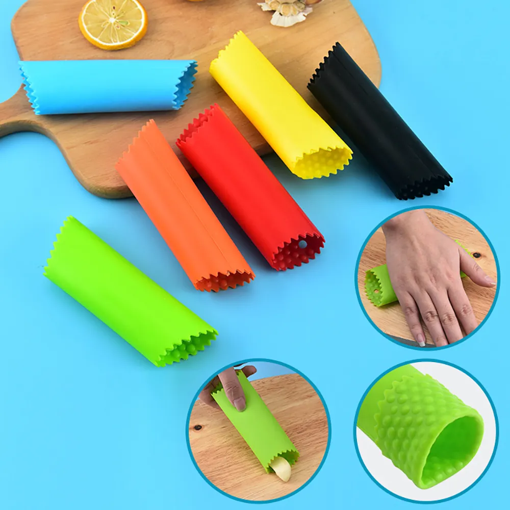 Silicone Ail Peeler Easy Utile Cuisine Support Outils de légumes Tube Gadget non toxique Sécurité Gadgett