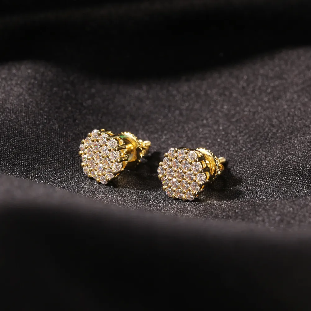Spider Style Square Gold Earrings - Bawa Jewellers