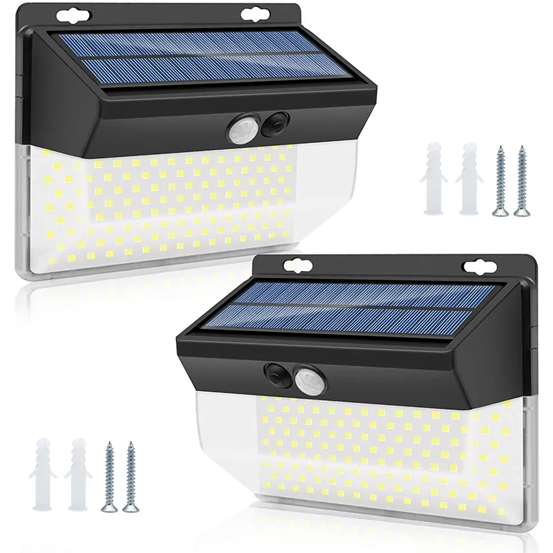 LED Solar Light 262 diody Słoneczne Wodoodporne ludzkie ciało Pir Motor Czujnik reflektor światło do dekoracji ogrodu