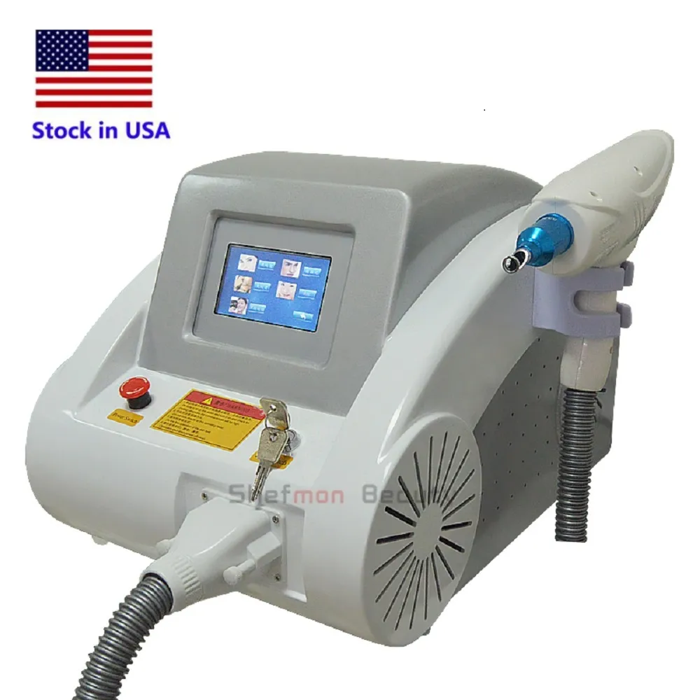 US Stock ND Yag Laser Eyebrow Tattoo Removal Acne Treatment Blackdoll Skin Whiten Machine On Sale