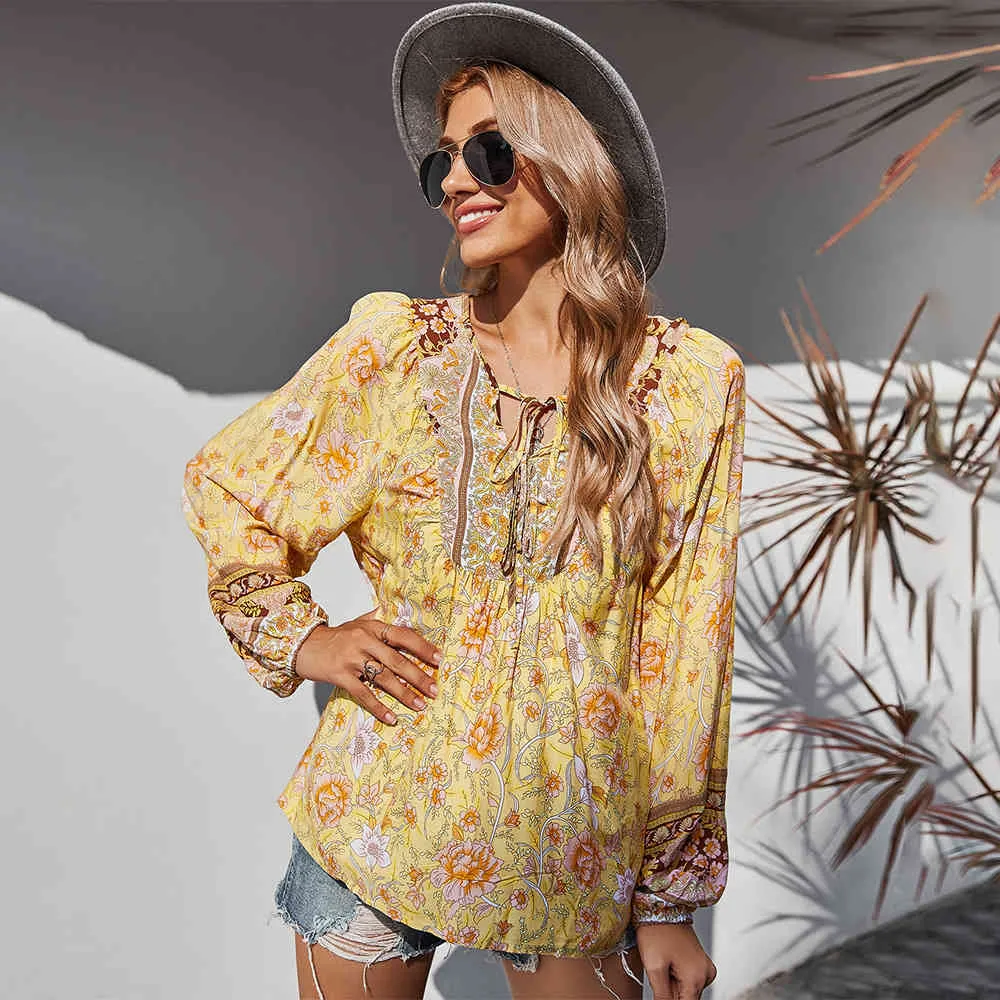 Chemisier femme style boheme top