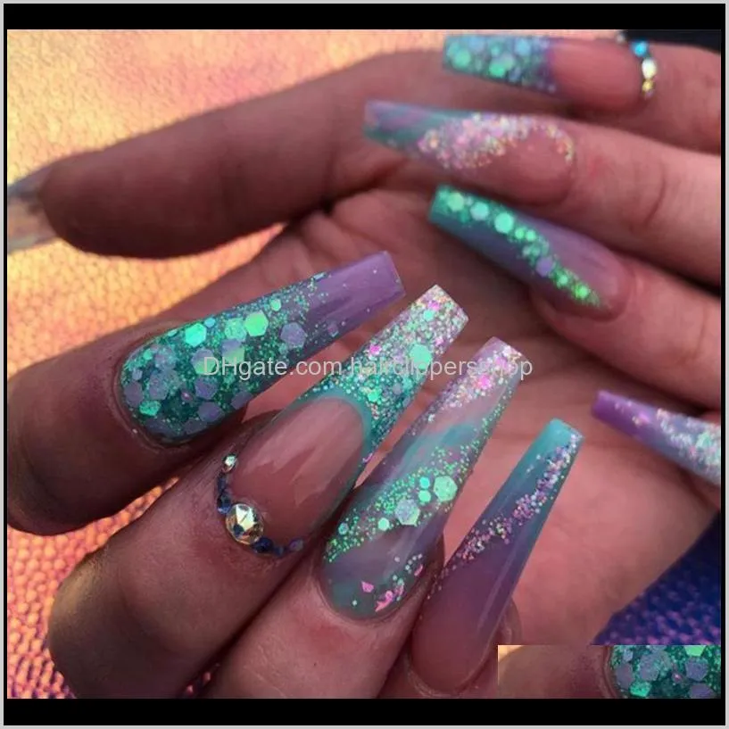 lovcarrie nails art glitter sequins 2g chameleon powder holographic laser nail art decorations supplies for eye makeup design