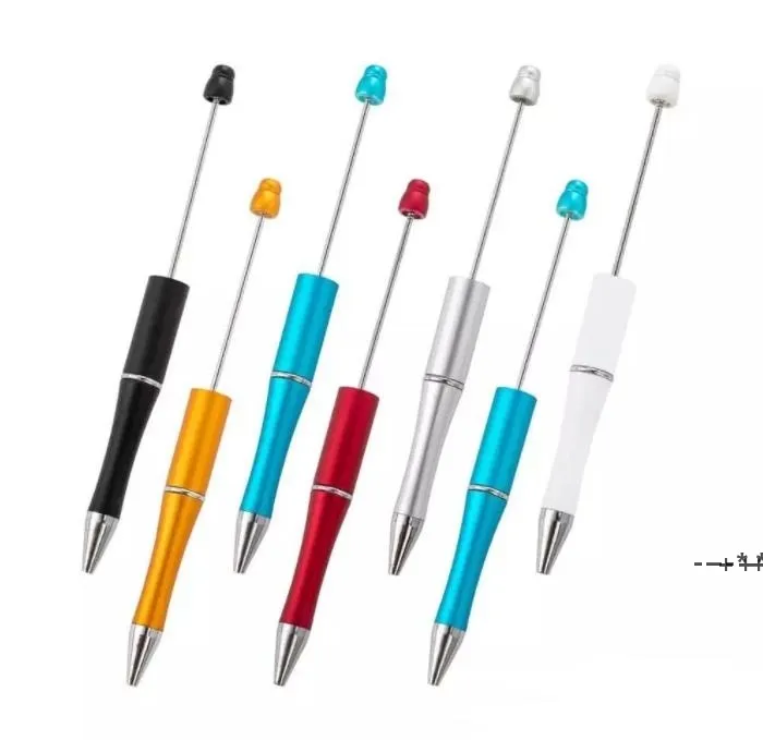 Newadd 비드 DIY 펜 비즈 펜 사용자 정의 램프 작업 공예 쓰기 도구 볼펜 펜 RRF12994